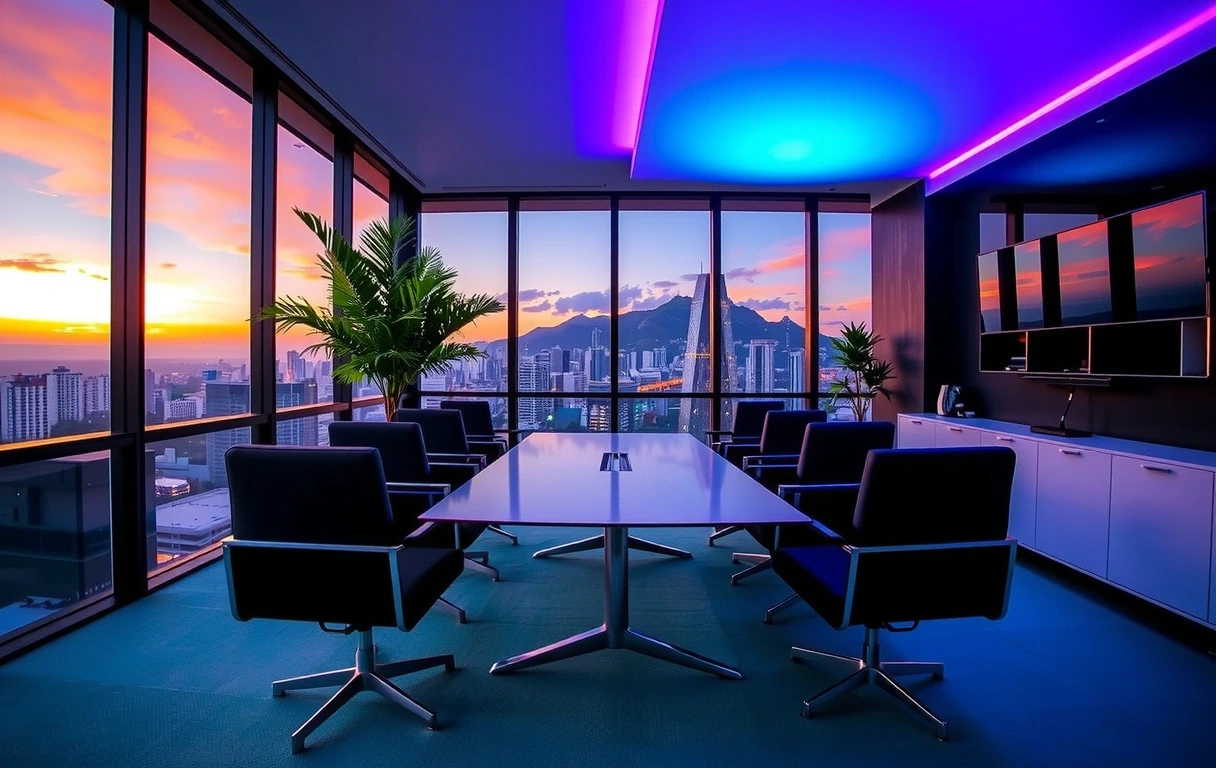 Ambiente de consultoria moderna